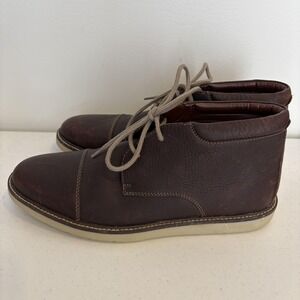 Clarks Collection Shoes Mens Size 11 Brown Leather Chukka Boots Ultimate Comfort